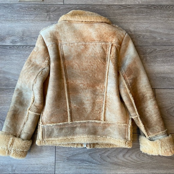 Vintage Leather Attic Shearling Sheepskin Jacket - Picture 10 of 16